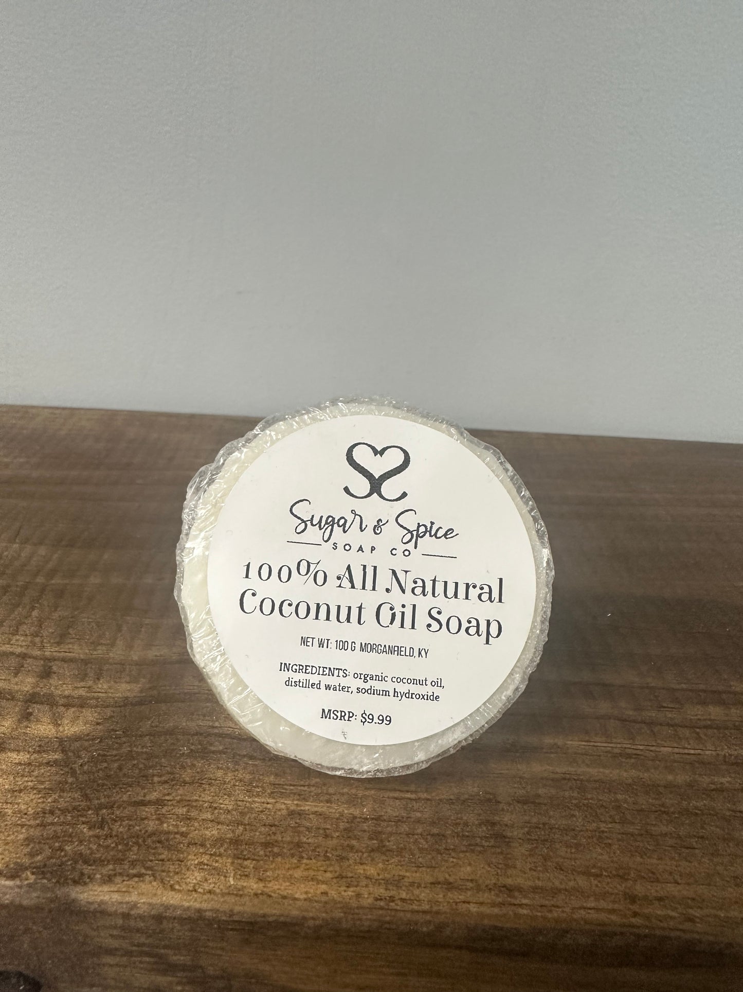 100% All Natural Coconut Oil Soap