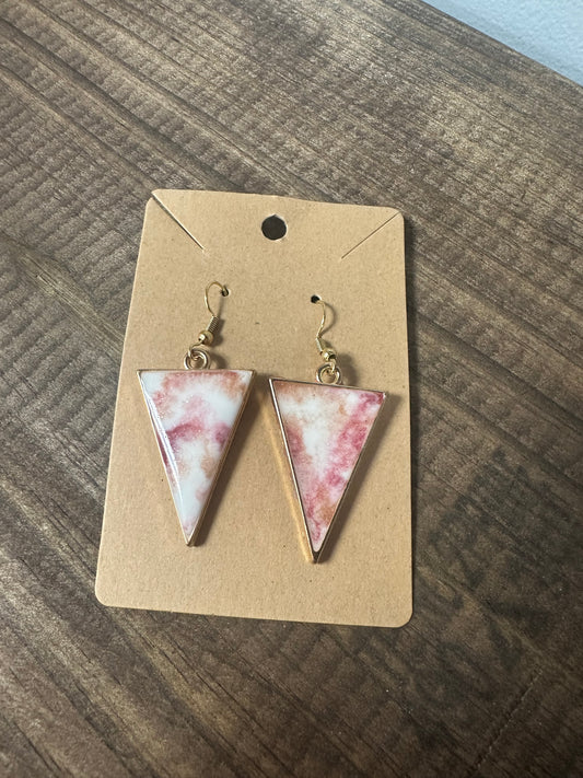 Triangle pink Marble